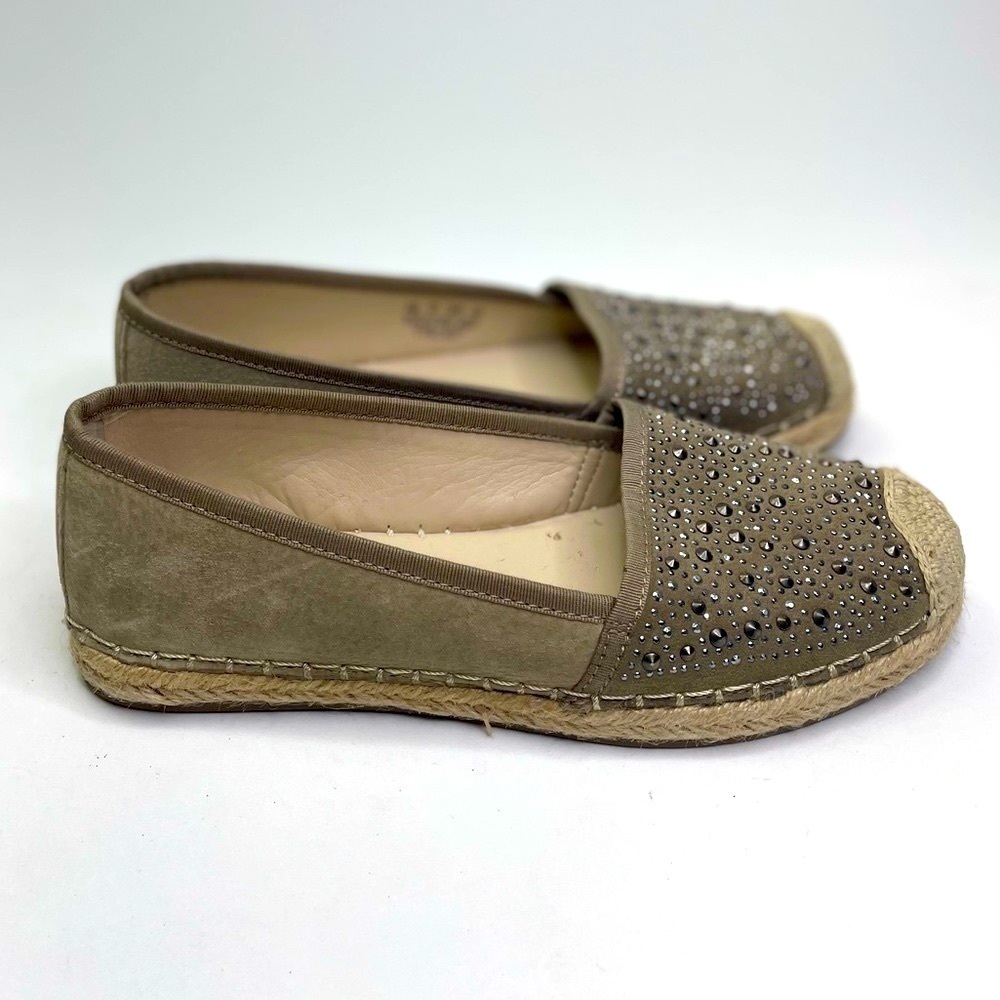 Franco Sarto Women’s Twilight Studded Leather Espadrilles